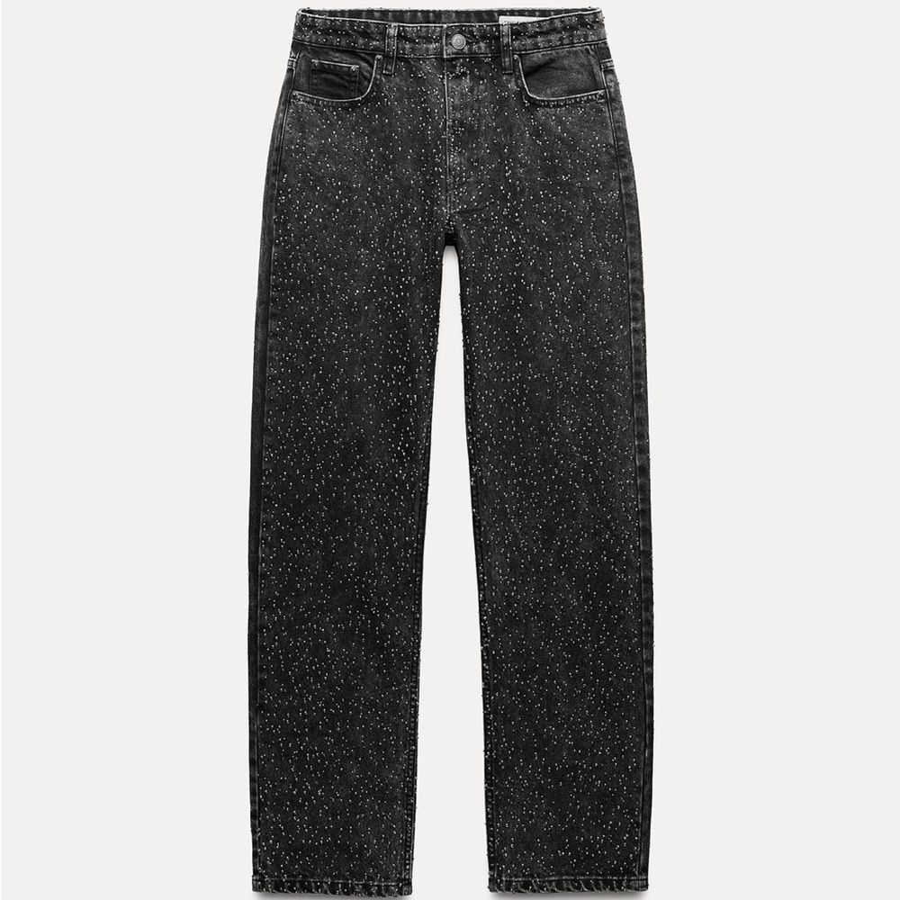 Zara Sparkle Embellished Jeans